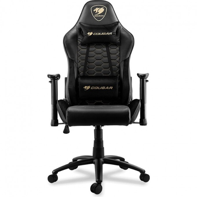 Кресло компьютерное игровое COUGAR BLACK-GOLD OUTRIDER Royal