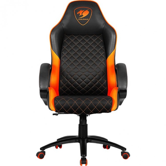 Кресло компьютерное игровое COUGAR FUSION ORANGE FUSION Black-Orange